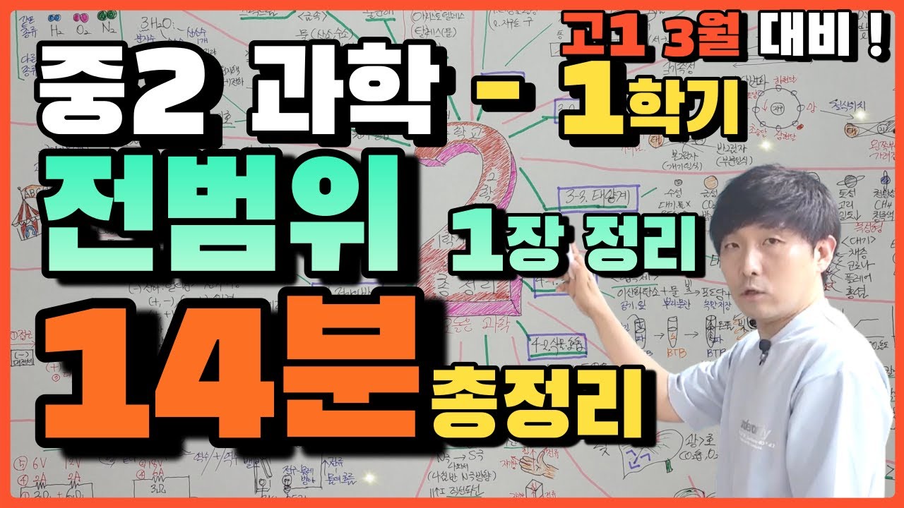 중2과학 14분 총정리 /진단평가, 모의고사 대비[1학기 과학 - 1장 정리] + 과학 인강 - 오늘은 과학