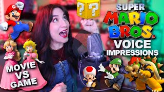 Super Mario Bros. Voice Impressions - MOVIE vs GAME by Brizzy Voices 56,162 views 1 year ago 8 minutes, 3 seconds