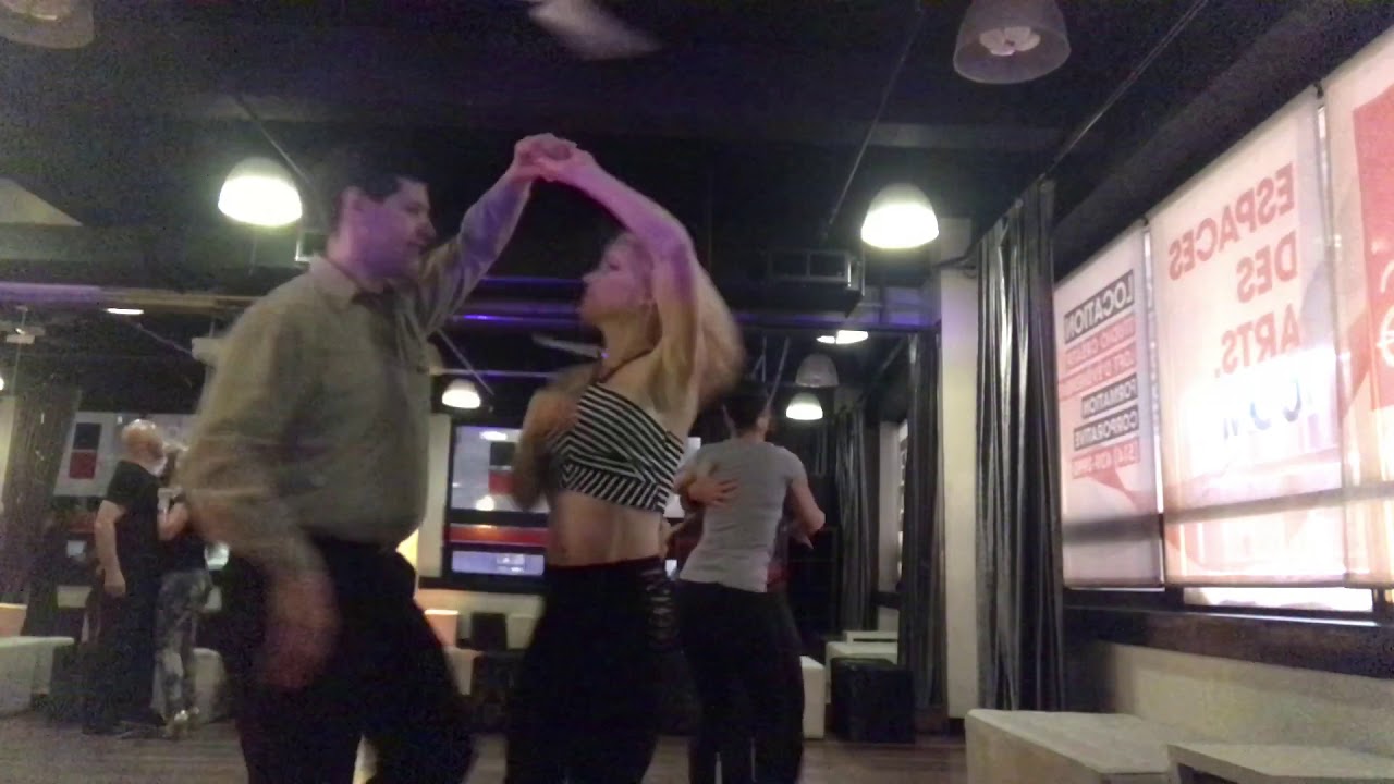 Private Salsa Class at a club YouTube