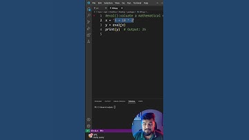 🔥 Python eval() Function Explained in 60 Seconds! 🚀 | Python Tips