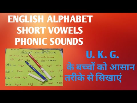 Phonics sounds alphabets, How to learn and write vowels a, e,i,o,u