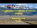 Transportation commission meeting 032124