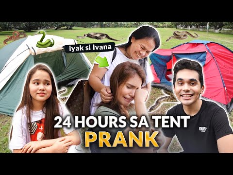 NAPRANK SI IVANA! *24 HOURS SA TENT CHALLENGE* | IVANA ALAWI