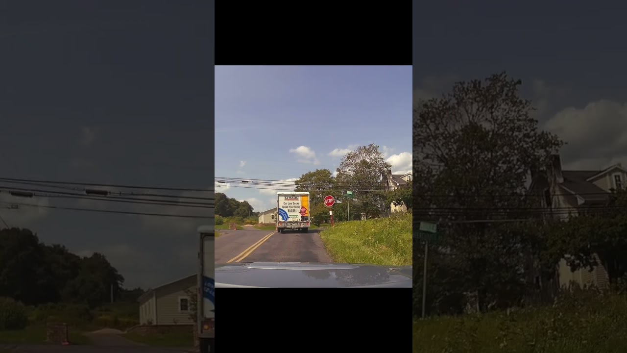 Blue & White Car Have A Near Death Experience! 