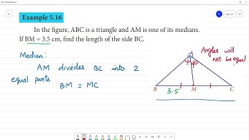 Class 8 TN Maths  5. GEOMETRY  Example 5.16   In the figure, ABC is a triangle and AM