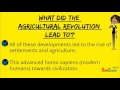 The Transition from Nomads to Farmers in Prehistoric Times