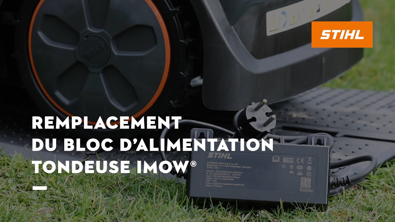 Comment remplacer le bloc d'alimentation d'un robot tondeuse iMOW® | STIHL