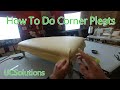 Upholstery for Beginners - How to Finish a Bench Seat - Tricky Corner Pleats Made Simple!