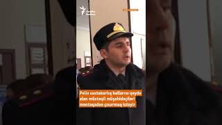 Thumbnail for Polis müşahidəçini məntəqədən çıxarmağa çalışır #shorts #shortvideo