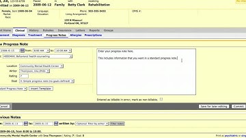 elementalClinic progress notes