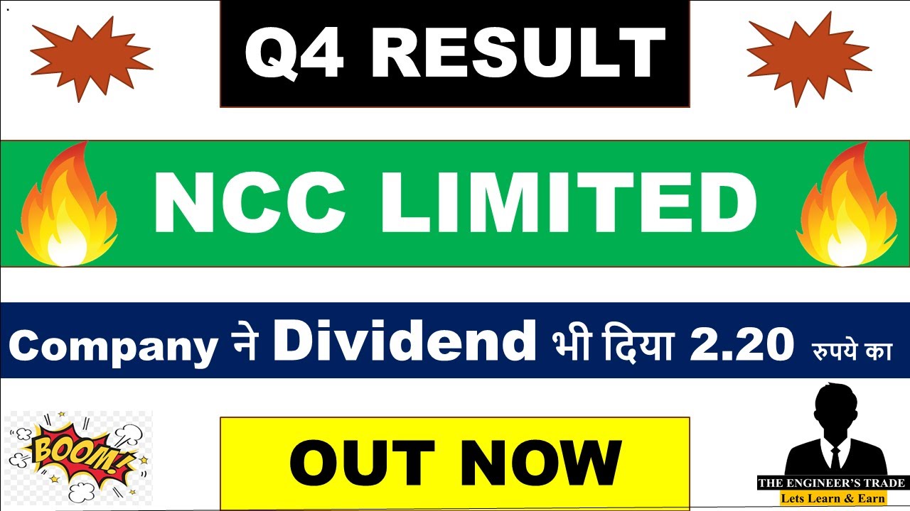 NCC Q4 Results 2023 NCC result today NCC result NCC dividend 2023