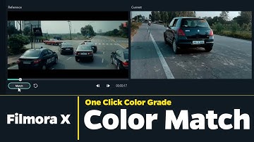 Filmora X Color Match Tool | One click Cinematic Color Grading | Color Correction
