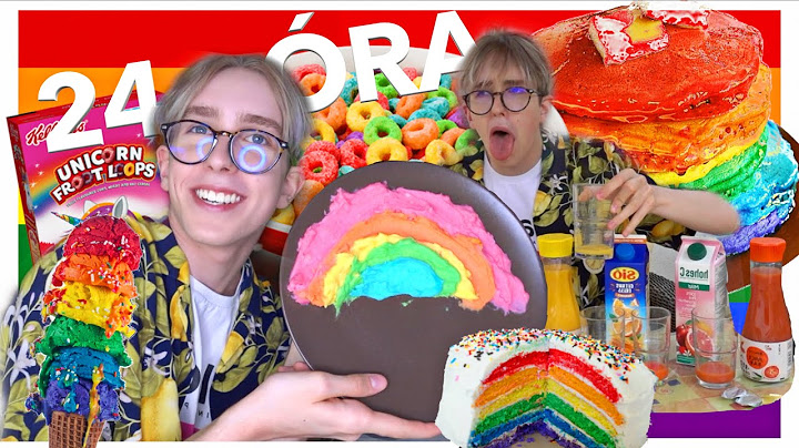 24 ÓRÁIG *CSAK* SZIVÁRVÁNY SZÍNŰ KAJÁKAT ETTEM 🏳️‍🌈 I WhisperTon