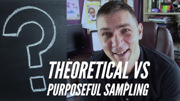What is theoretical sampling?