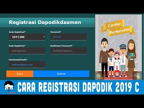 CARA REGISTRASI DAPODIK 2019C