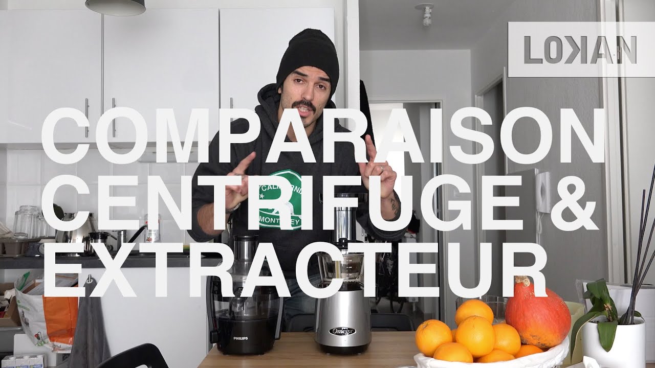 difference entre extracteur de jus et centrifugeuse