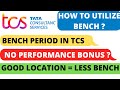 BENCH PERIOD IN TCS | HOW TO UTILIZE BENCH PERIOD? SALARY &amp; PERFORMANCE PAY DURING BENCH PERIOD?