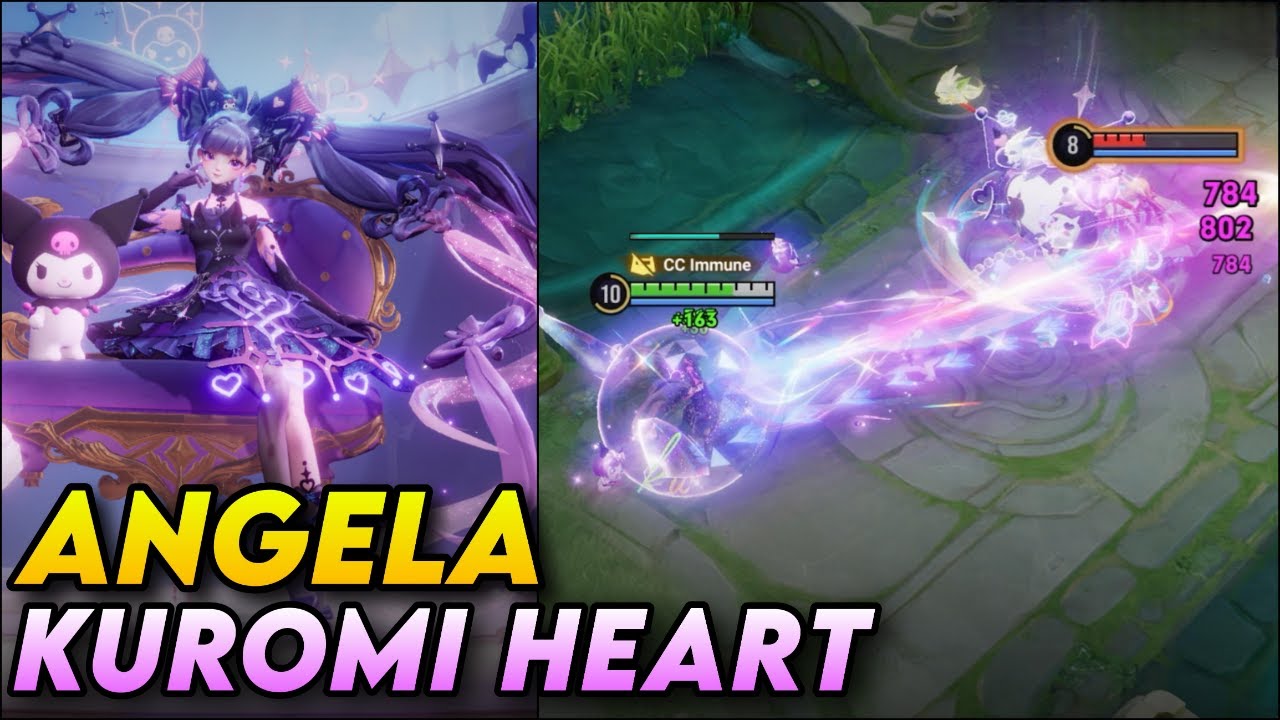 Angela's New Precious Skin Is Awesome! | Kuromi Heart Gameplay | Honor of Kings
