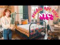 What $1500 will REALLY get you in NYC  |  My Studio NYC Apartment Tour  | Vintage-Inspired Space