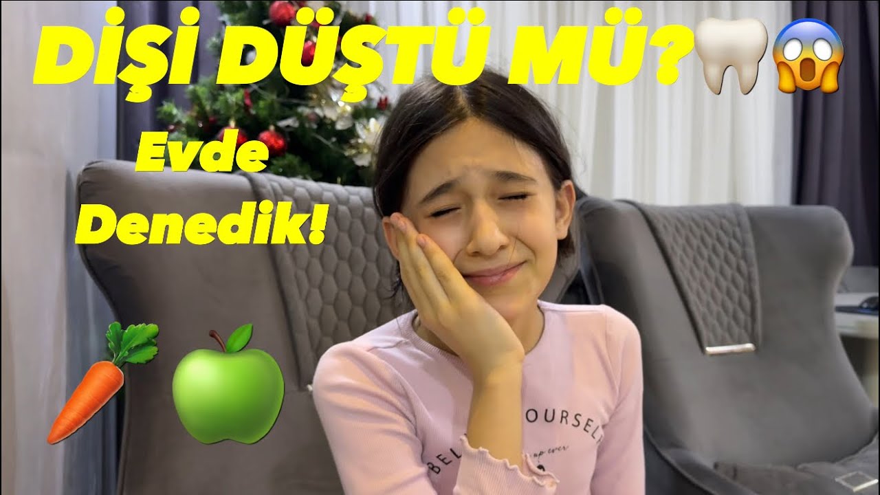 Beyza’nın Sallanan Dişini Evde Düşürmeye Çalıştık! ( Elma mı? Havuç mu?) 🍏🤷‍♀️🥕