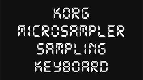 Korg Microsampler - Demo song and drum samples