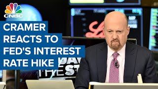 Jim Cramer reacts to the Fed's 75 basis point interest rate hike