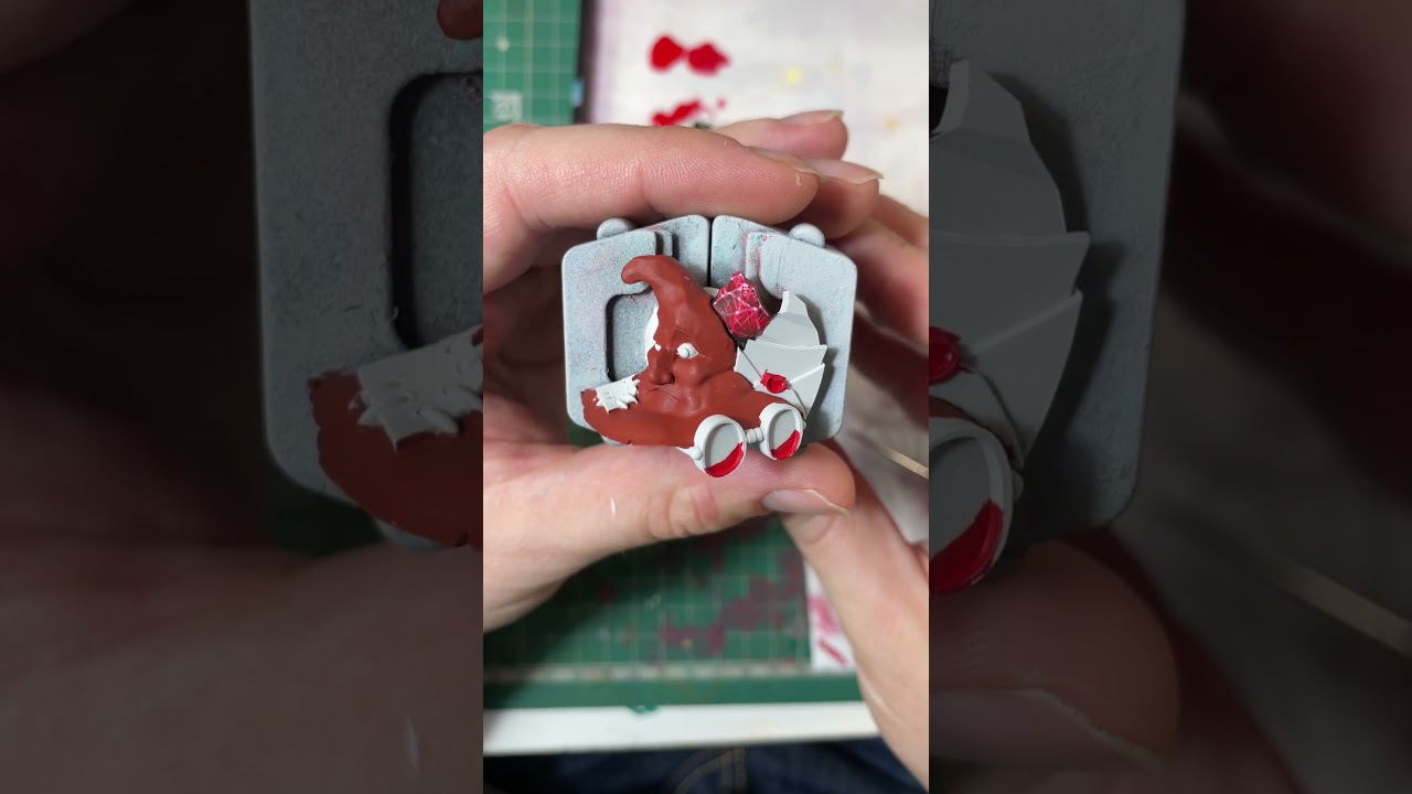 Painting process of  a miniature based on Harry Potter