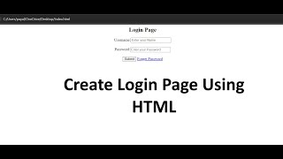 Build a Stunning HTML Login Form in Minutes! | Easy Step-by-Step Tutorial 🌐💻