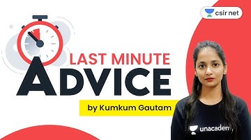 CSIR NET | Exam Tips by Kumkum Gautam | Last Minute Advice