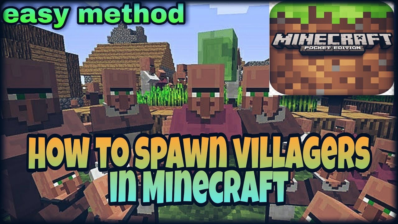 How to get villagers easily in minecraft pocket edition YouTube