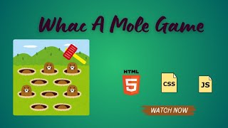 Whac-A-Mole Game using HTML, CSS, and JavaScript || Web development 🌀 || 🐭