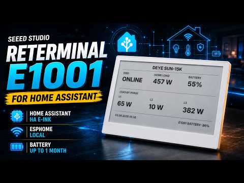 Seeed Studio reTerminal E1001 - Creating a Local Display for Home Assistant