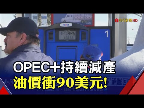 油市供需緊俏 國際油價周漲近5%攀一年新高 高油價恐墊高製造業成本 專家憂"通膨回升"｜非凡財經新聞｜20230903