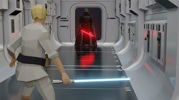 Luke meets Vader (blender recreation)