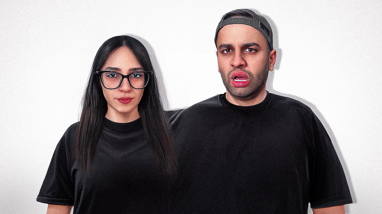 یک روز چسبیدم به همسرم👫(تیشرت دو نفره با مهرانه👕)