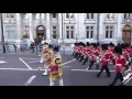 The massed bands of the guards division beating retreat 2015