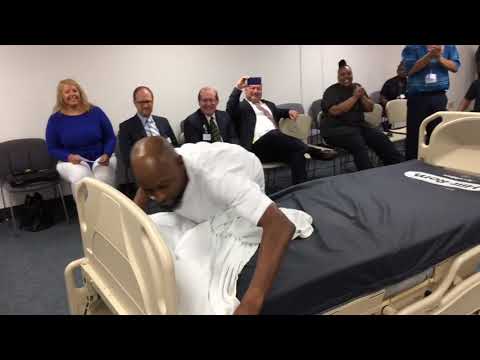 Bed Making Challenge at UnityPoint Health-Methodist Hospital