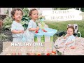 day in the life as *TRIPLET* parents | self care day!