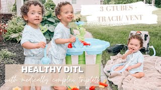 day in the life as *TRIPLET* parents | self care day