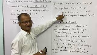 Nonlinear PDE of order one Standard form lec 7