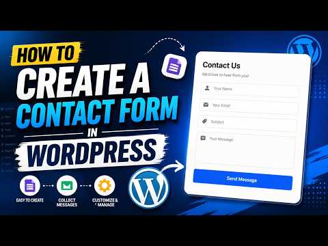How to Create a Contact Form in WordPress