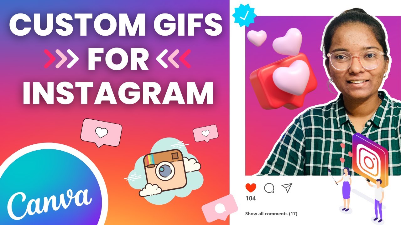 How to Create Custom GIFs for Instagram Stories {Free} - YouTube
