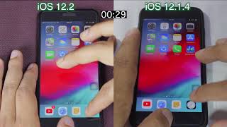 iOS 12.2  Vs iOS 12.1.4 Speed test on iPhone 7 Plus | iSuperTech