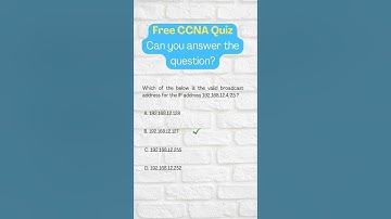 CCNA Quiz 15: IP subnetting. Can you answer?