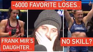 THE MMA GURU REACTS TO FRANK MIR’S DAUGHTER LOSE & GET EXPOSED AS A -6000 FAVORITE ON DWCS? UPSET!