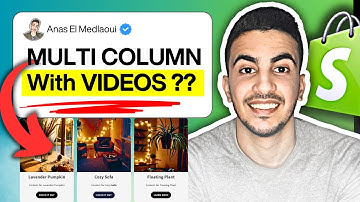 How To Add Multi Columns With Videos In Shopify