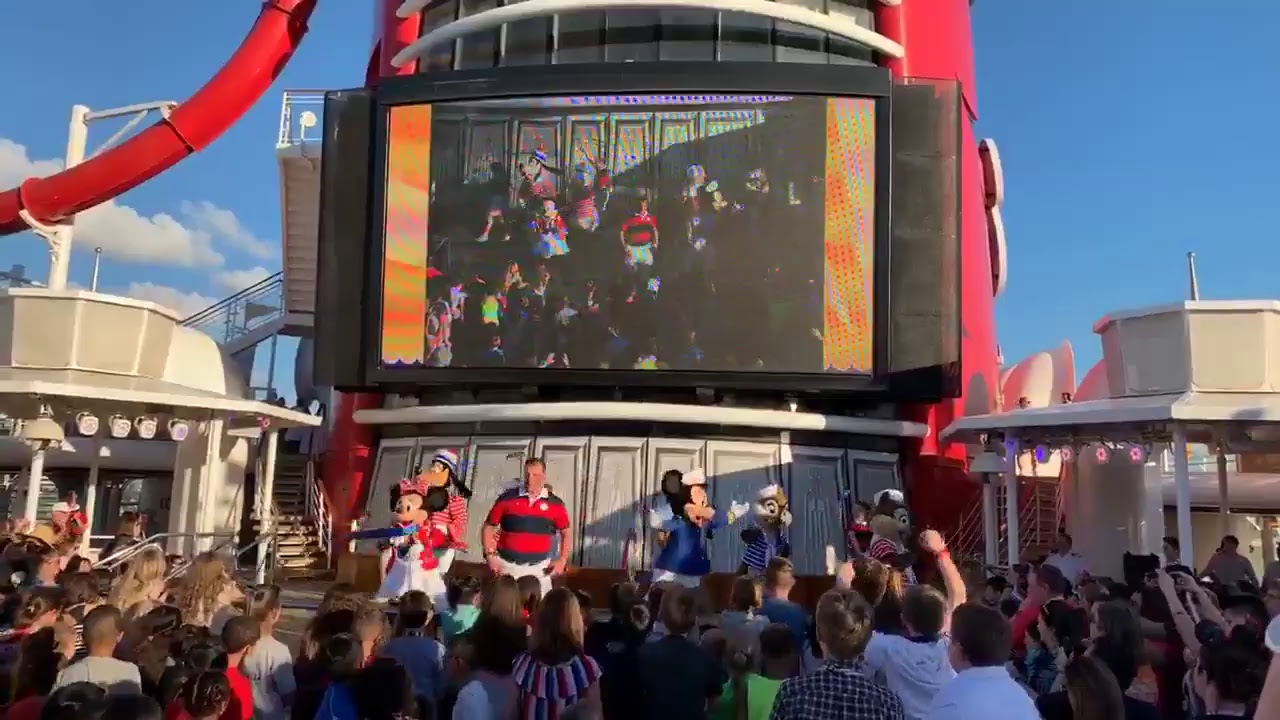 Sail Away party aboard the Disney Magic