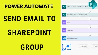 Power Automate How to Send Email to SharePoint Group | Access SharePoint Group members Email