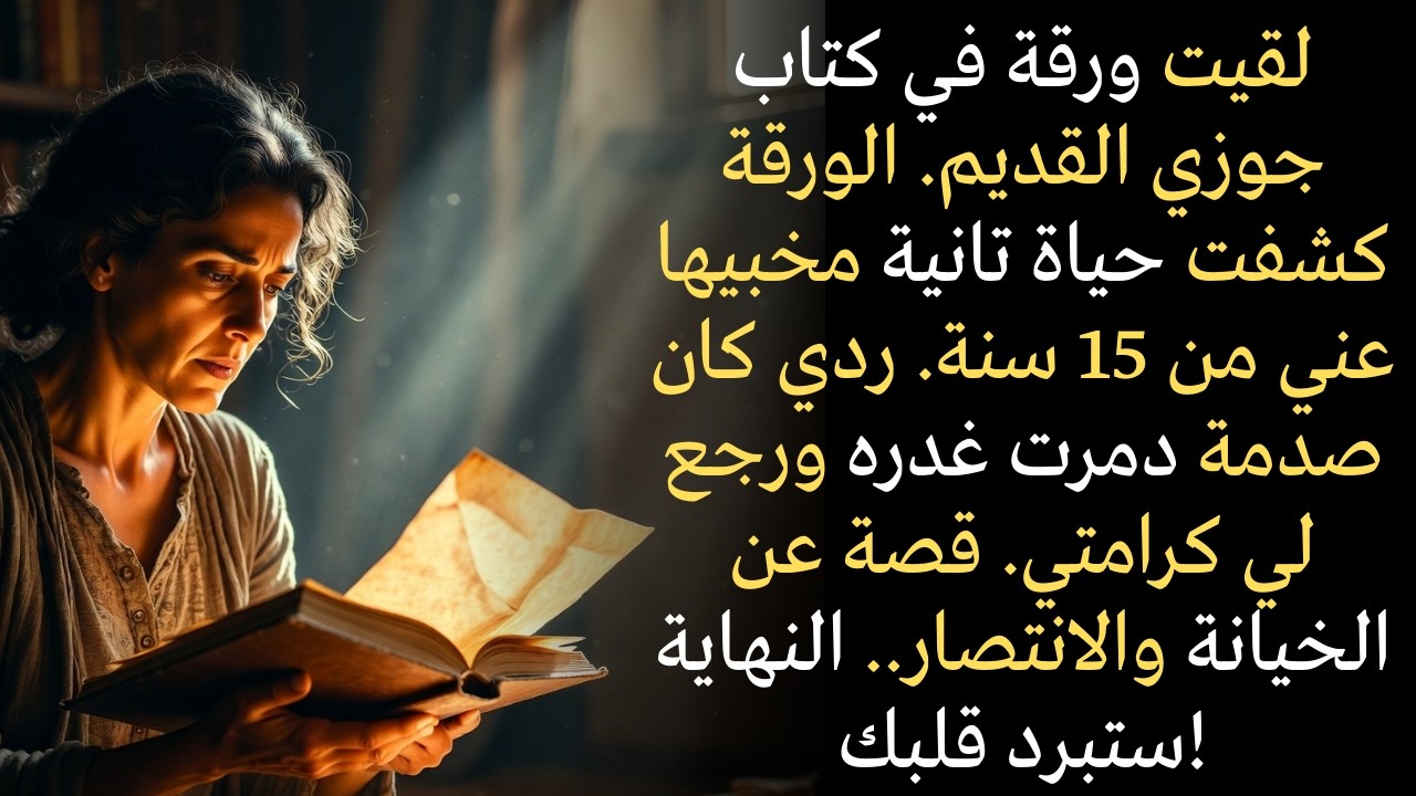 ورقة وسط كتاب!