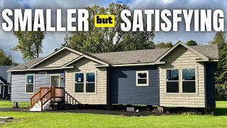 SWEET new modular home at a NEW LOCATION! Smaller prefab house tour!